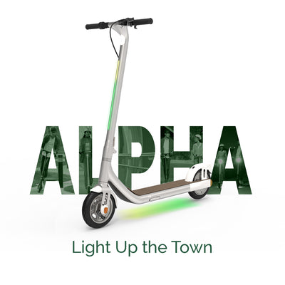Lumières ambiantes de performances puissantes à longue portée pour scooter électrique pliable Atomi Alpha