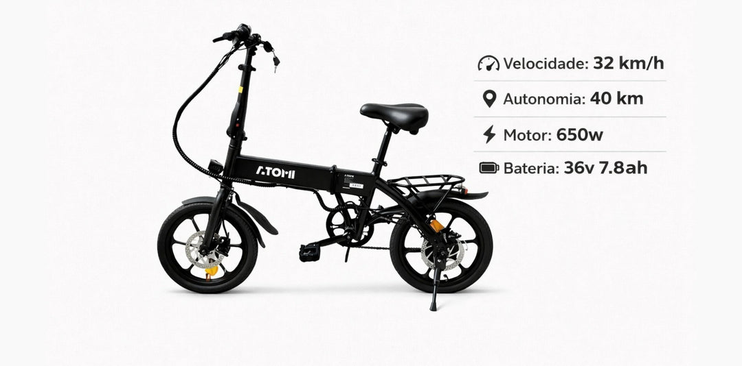 Atomi ZX161 Bicicleta Elétrica – ATOMI Scooters