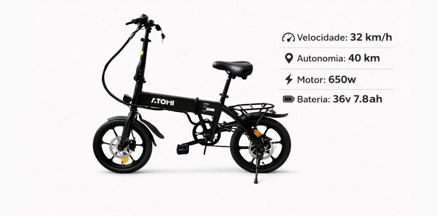 Atomi ZX161 Bicicleta Elétrica – ATOMI Scooters